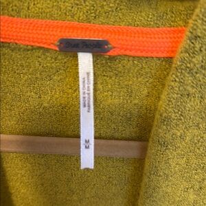 Free People Mustard Yellow Cardigan